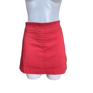 Briggs 10P crimson stretchy skort comfort waistband hidden elastic NWT